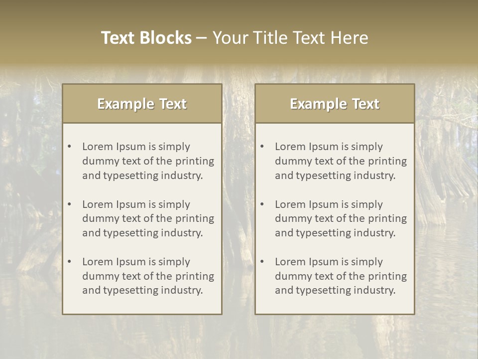 Usa Outdoors Bayou PowerPoint Template