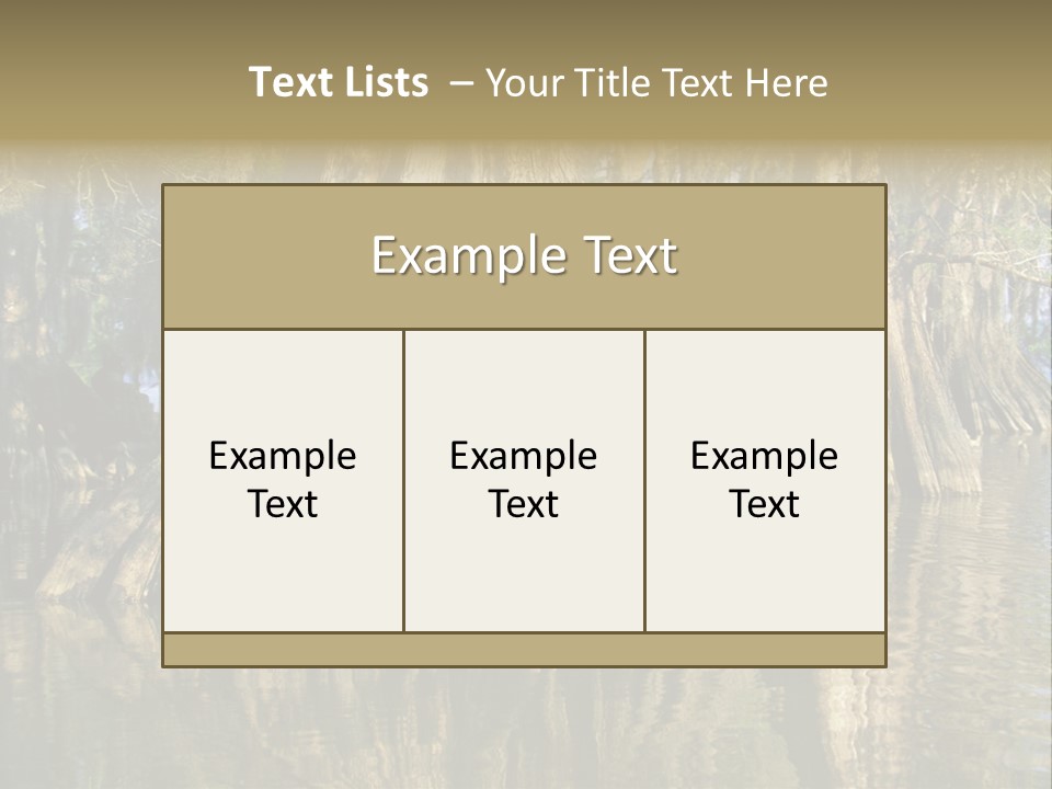 Usa Outdoors Bayou PowerPoint Template