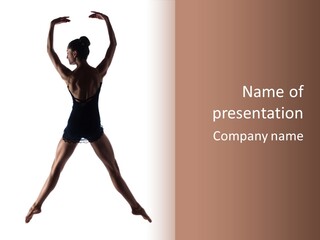 Girl Ballet Dancer PowerPoint Template