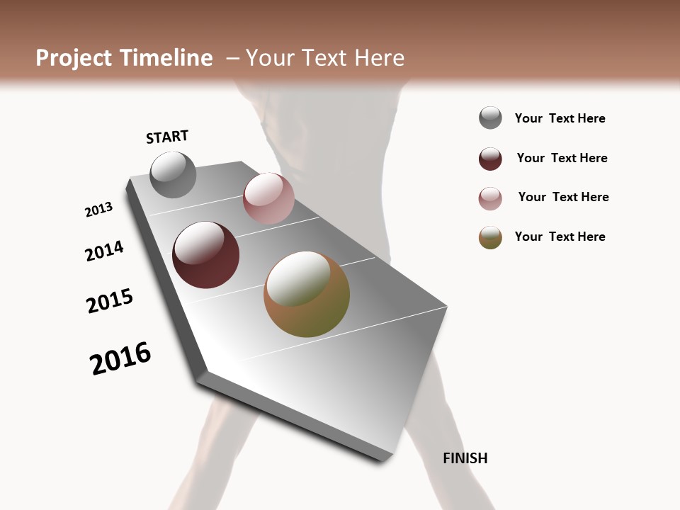 Girl Ballet Dancer PowerPoint Template