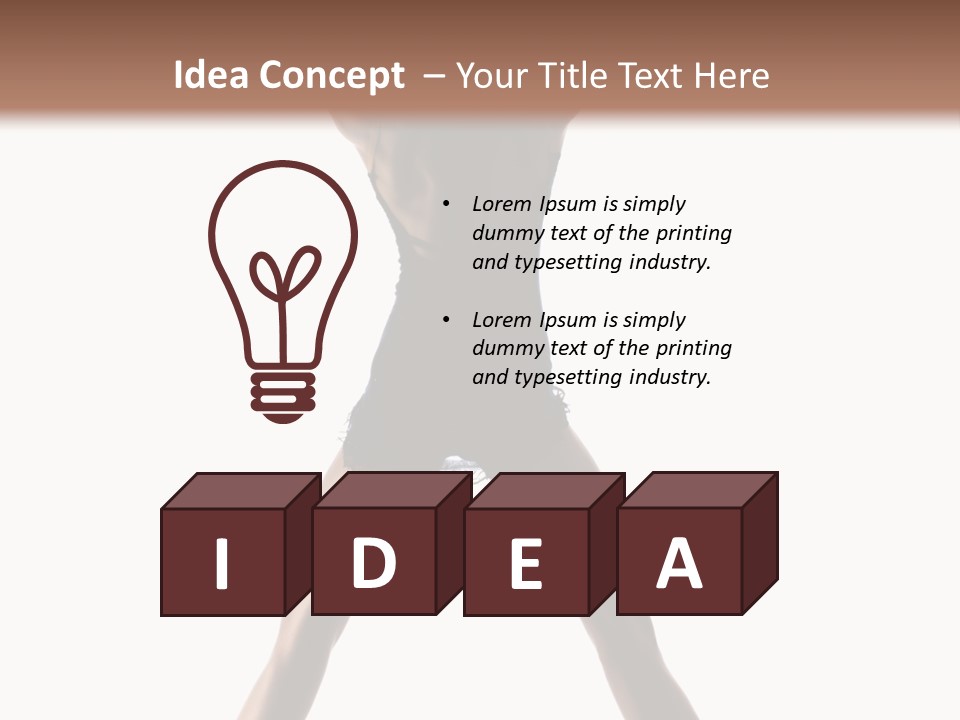 Girl Ballet Dancer PowerPoint Template