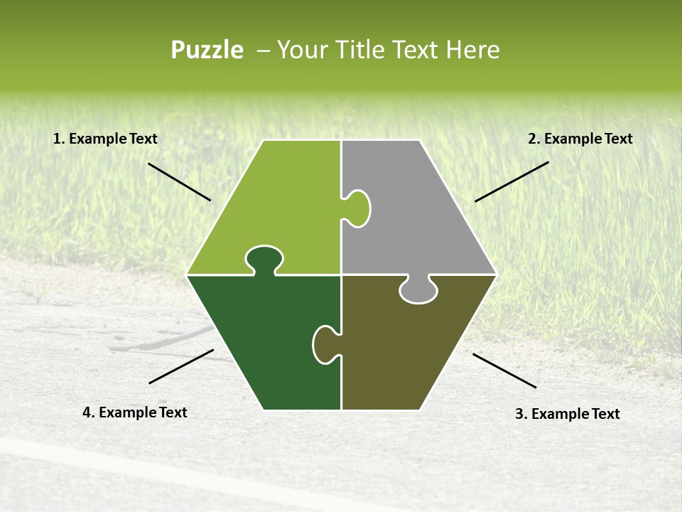 Magpie Highway Grass PowerPoint Template