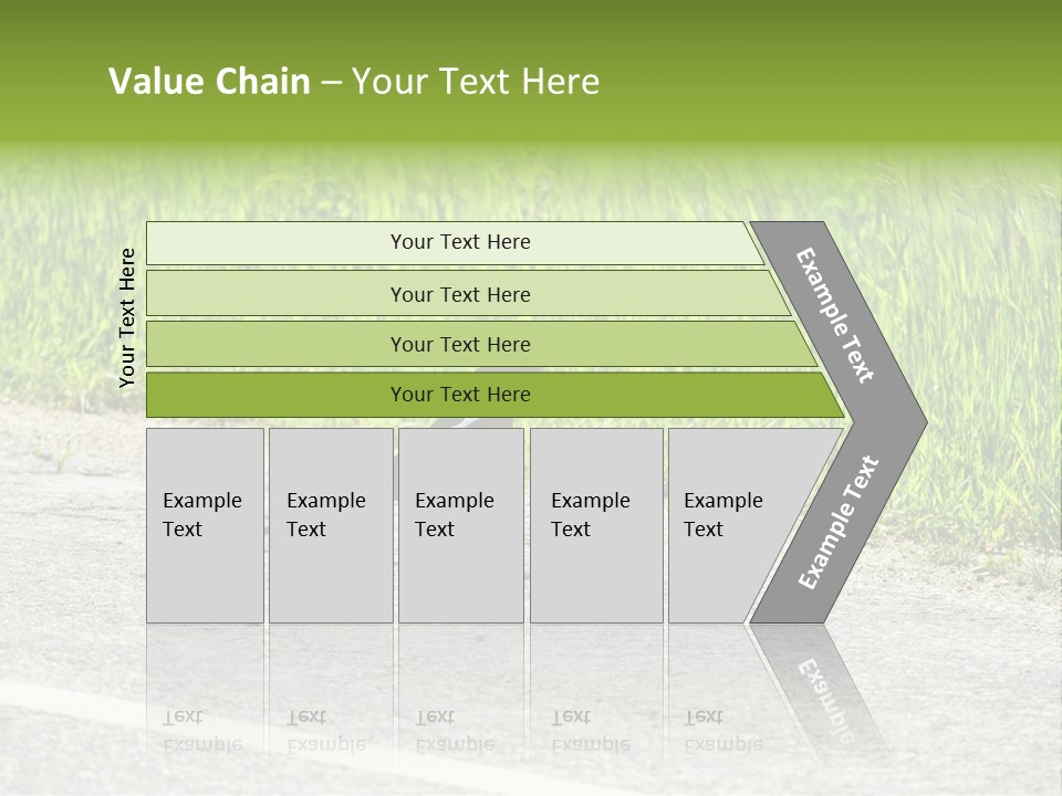 Magpie Highway Grass PowerPoint Template