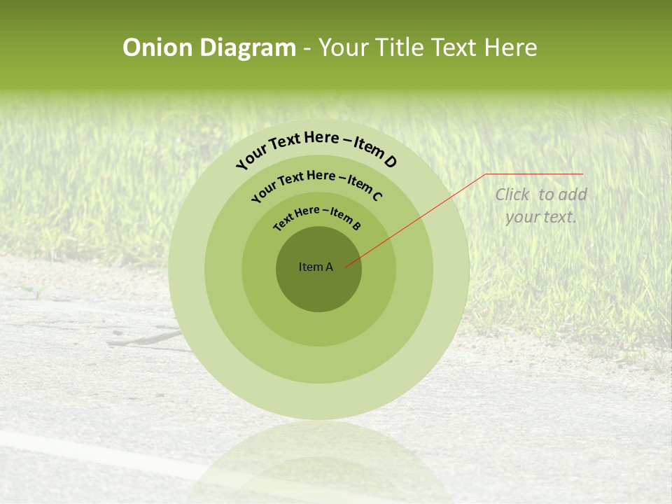 Magpie Highway Grass PowerPoint Template