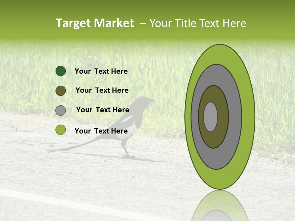 Magpie Highway Grass PowerPoint Template