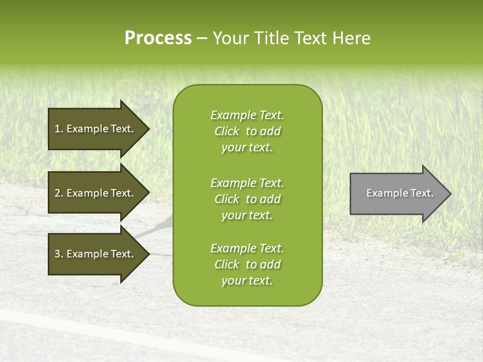 Magpie Highway Grass PowerPoint Template