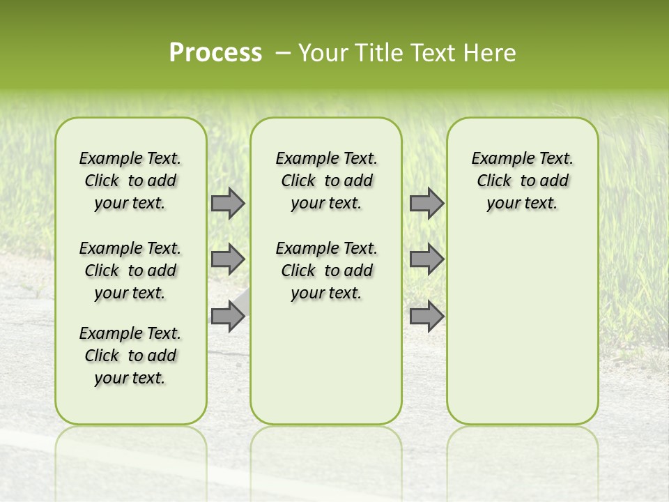 Magpie Highway Grass PowerPoint Template