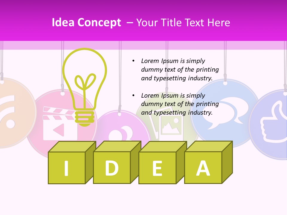 Symbol Internet Page PowerPoint Template