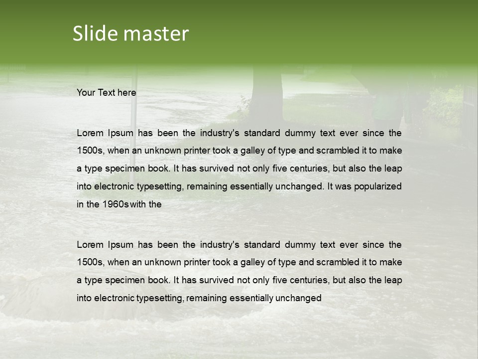 Storm Sewer Storm City PowerPoint Template