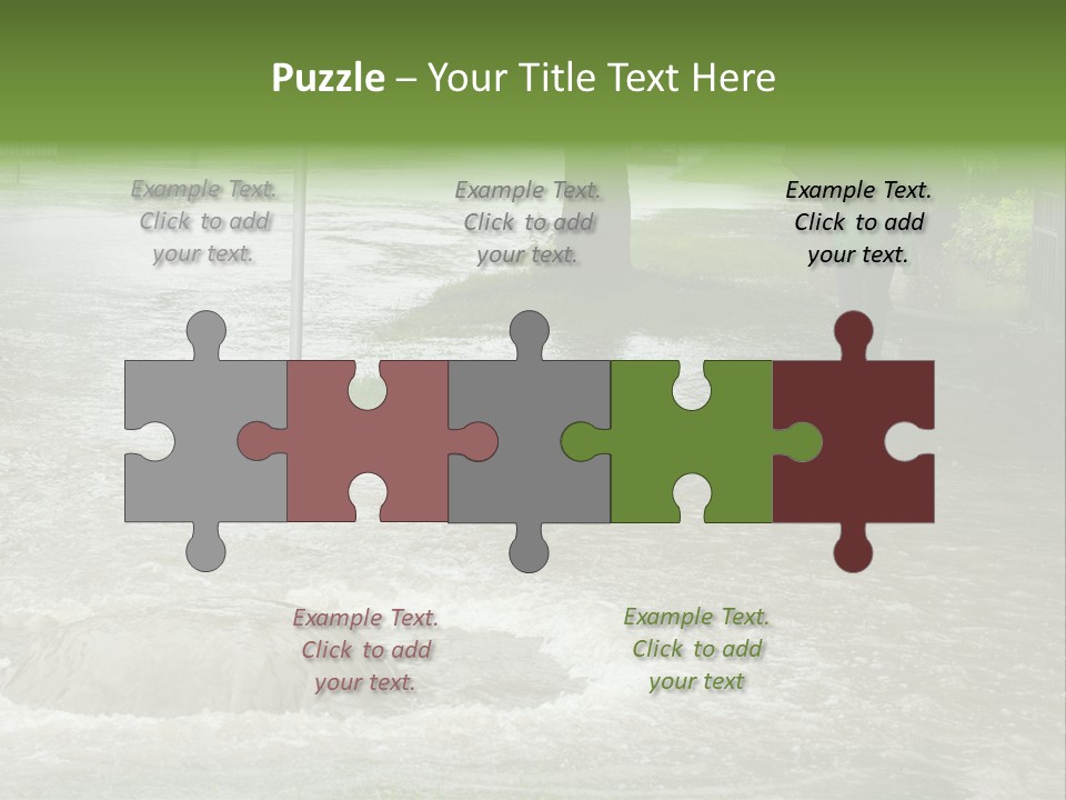 Storm Sewer Storm City PowerPoint Template