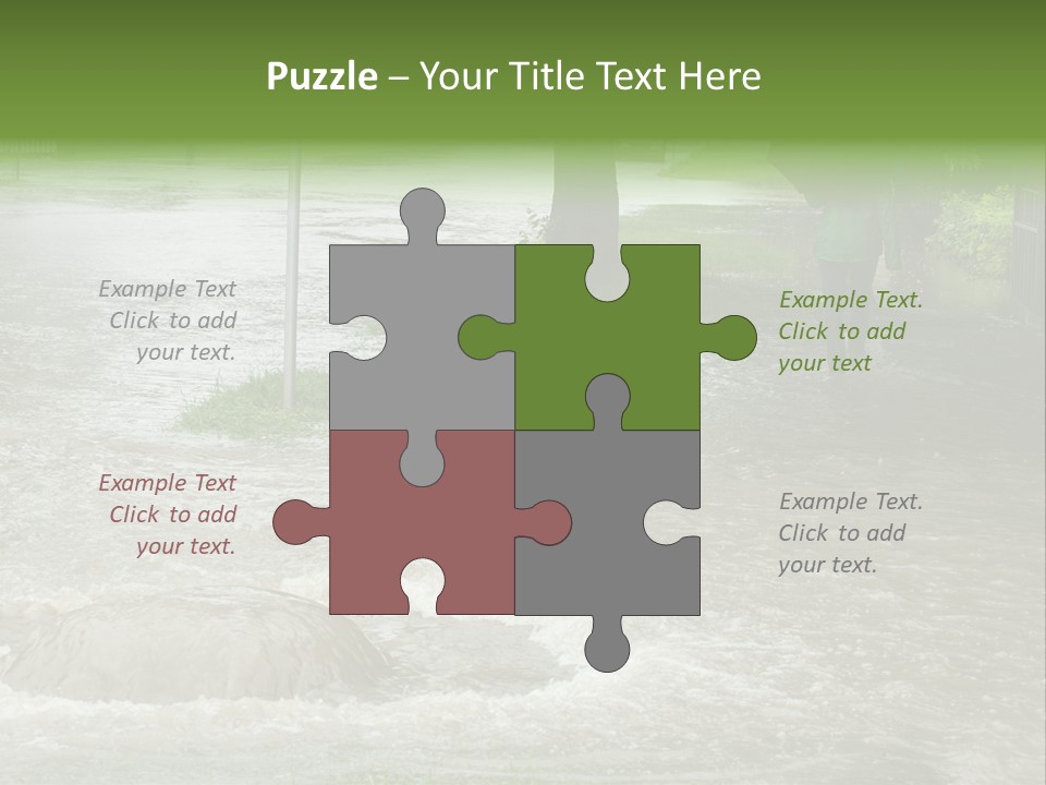 Storm Sewer Storm City PowerPoint Template