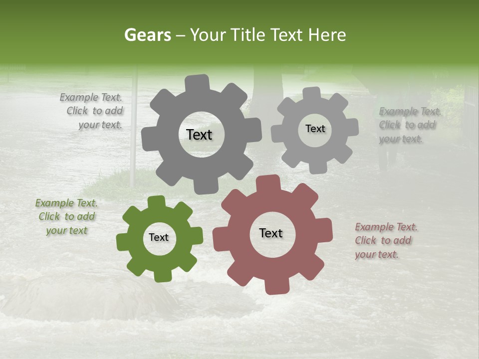 Storm Sewer Storm City PowerPoint Template