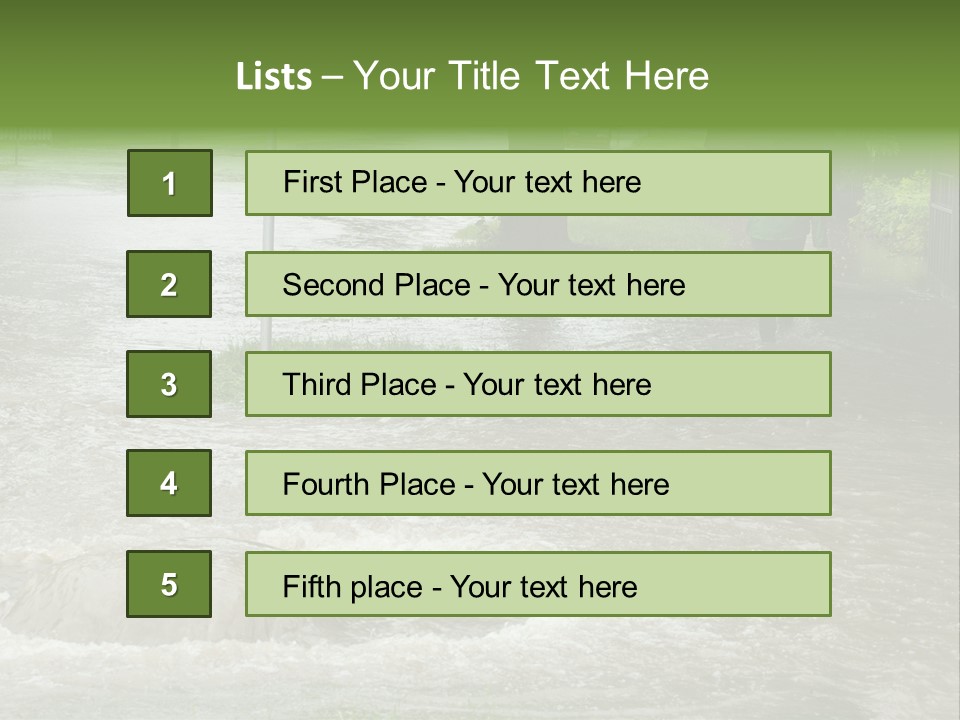 Storm Sewer Storm City PowerPoint Template