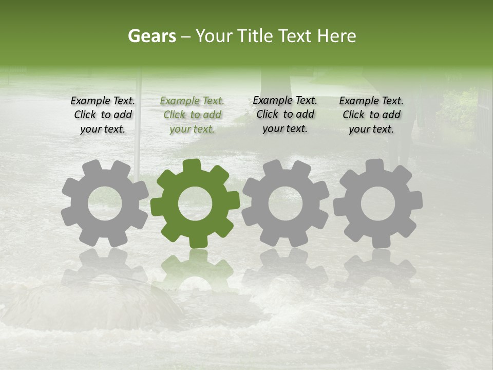 Storm Sewer Storm City PowerPoint Template