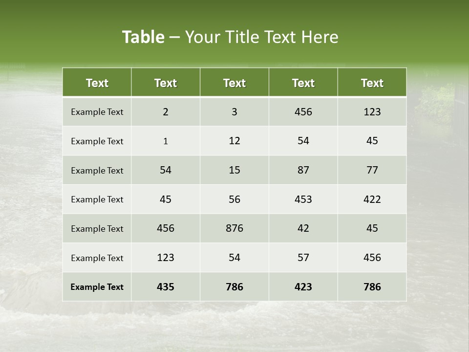 Storm Sewer Storm City PowerPoint Template