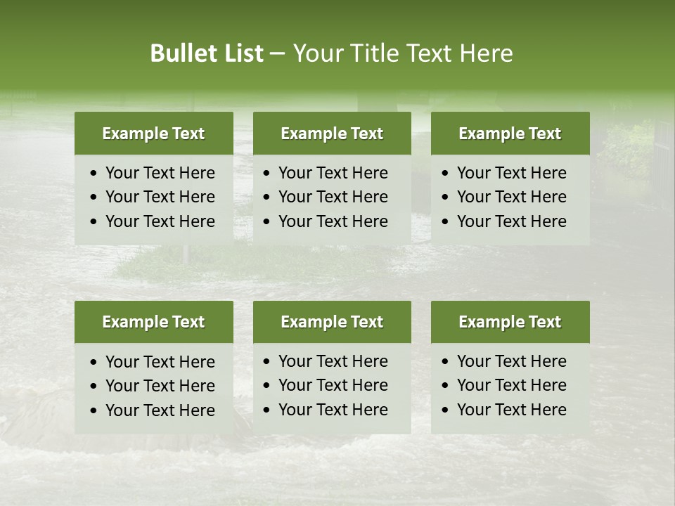 Storm Sewer Storm City PowerPoint Template