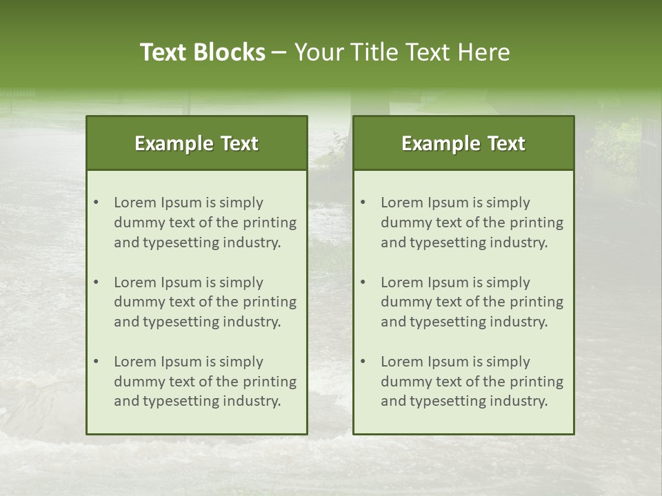 Storm Sewer Storm City PowerPoint Template