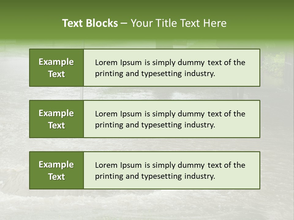 Storm Sewer Storm City PowerPoint Template