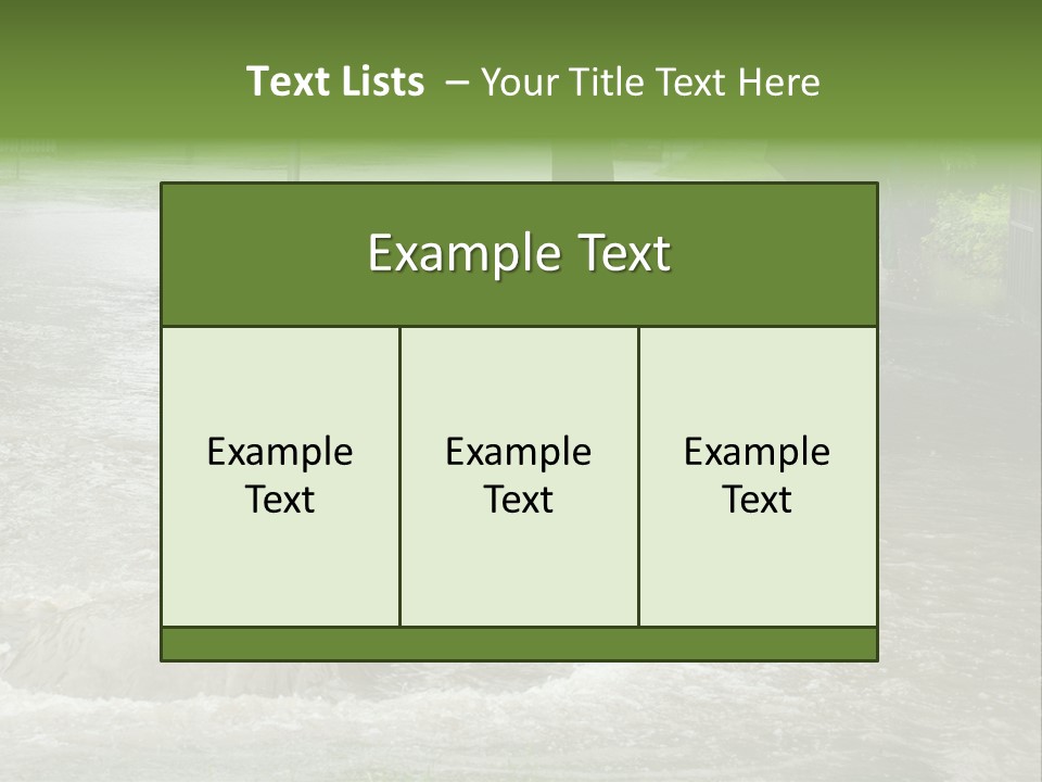 Storm Sewer Storm City PowerPoint Template