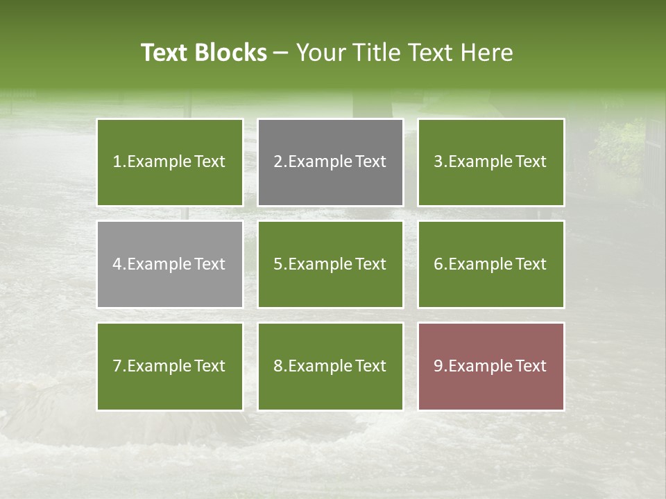 Storm Sewer Storm City PowerPoint Template
