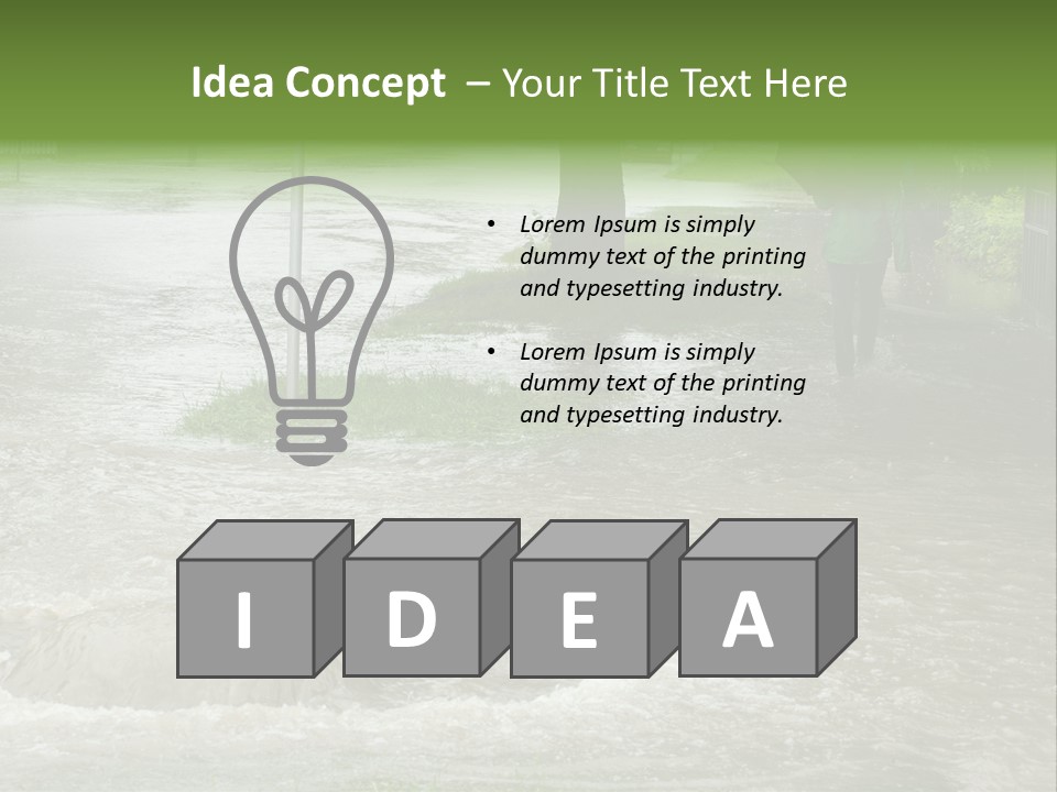 Storm Sewer Storm City PowerPoint Template