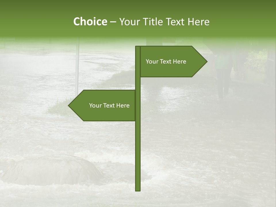 Storm Sewer Storm City PowerPoint Template