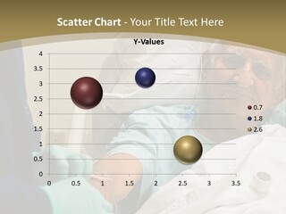 An Old Man In A Hospital Bed With A Nurse PowerPoint Template