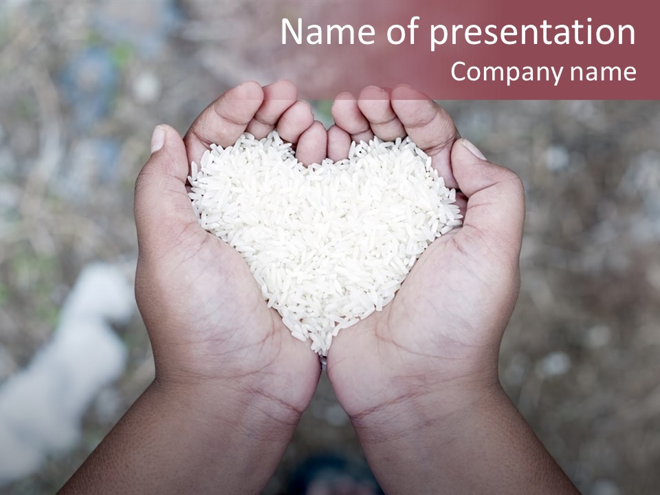 Rice Neglected Survive PowerPoint Template