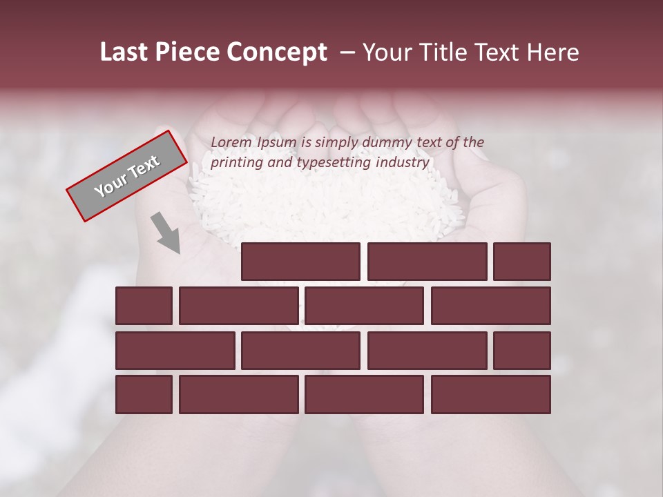 Rice Neglected Survive PowerPoint Template