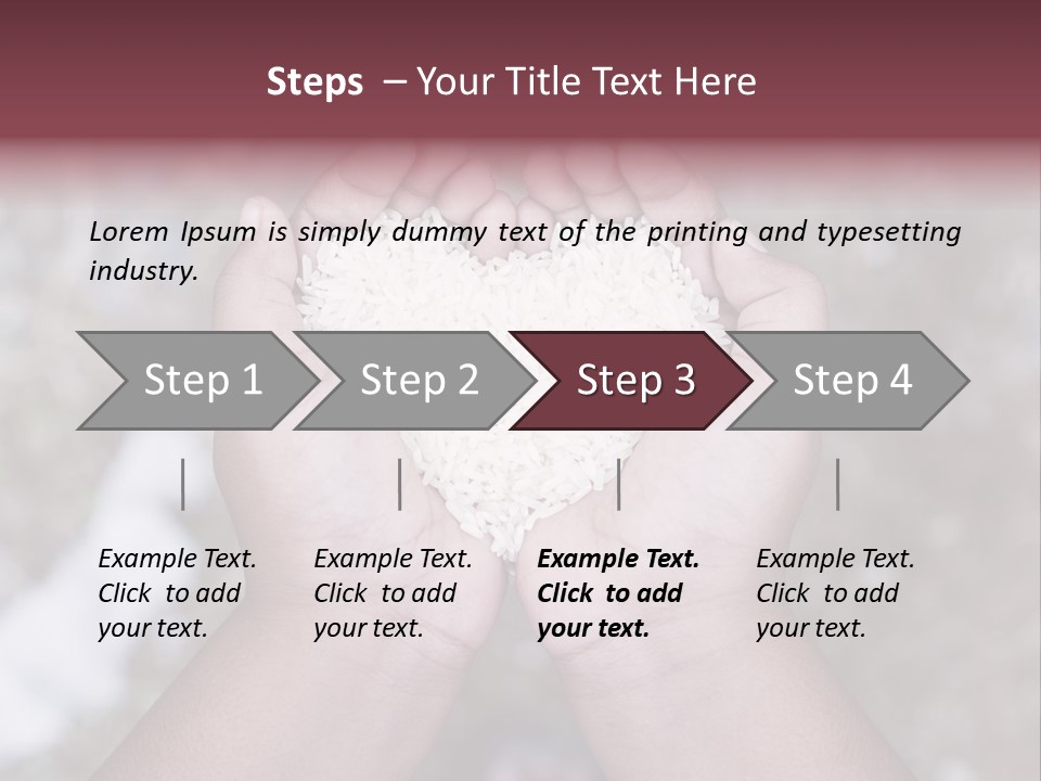 Rice Neglected Survive PowerPoint Template