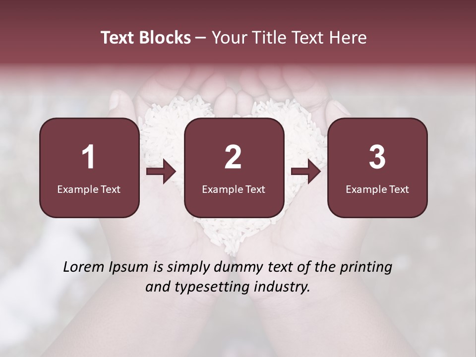 Rice Neglected Survive PowerPoint Template