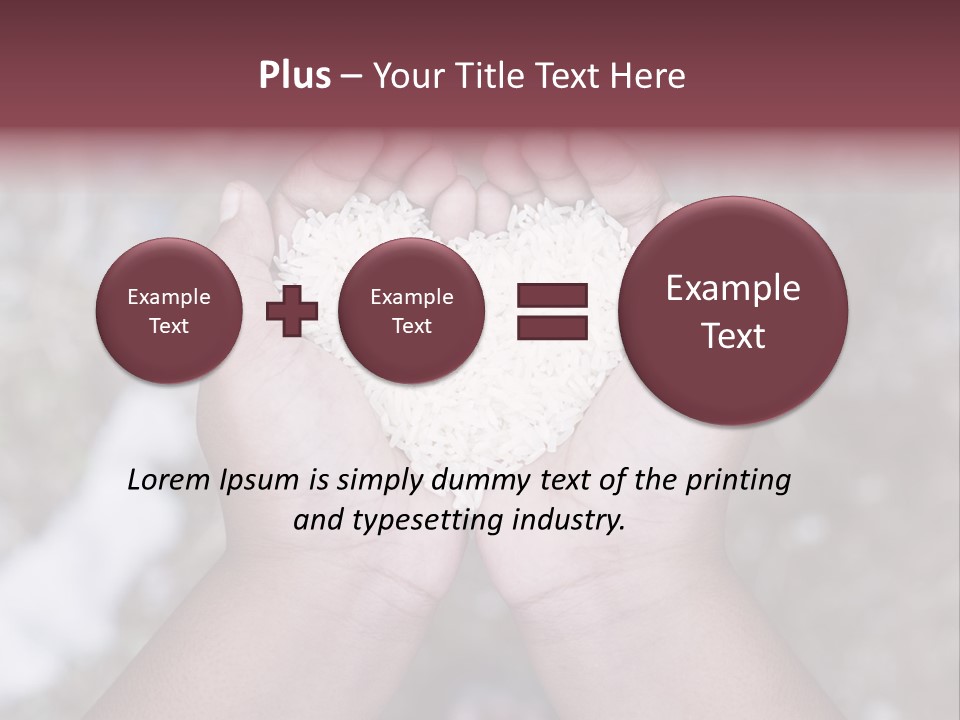 Rice Neglected Survive PowerPoint Template