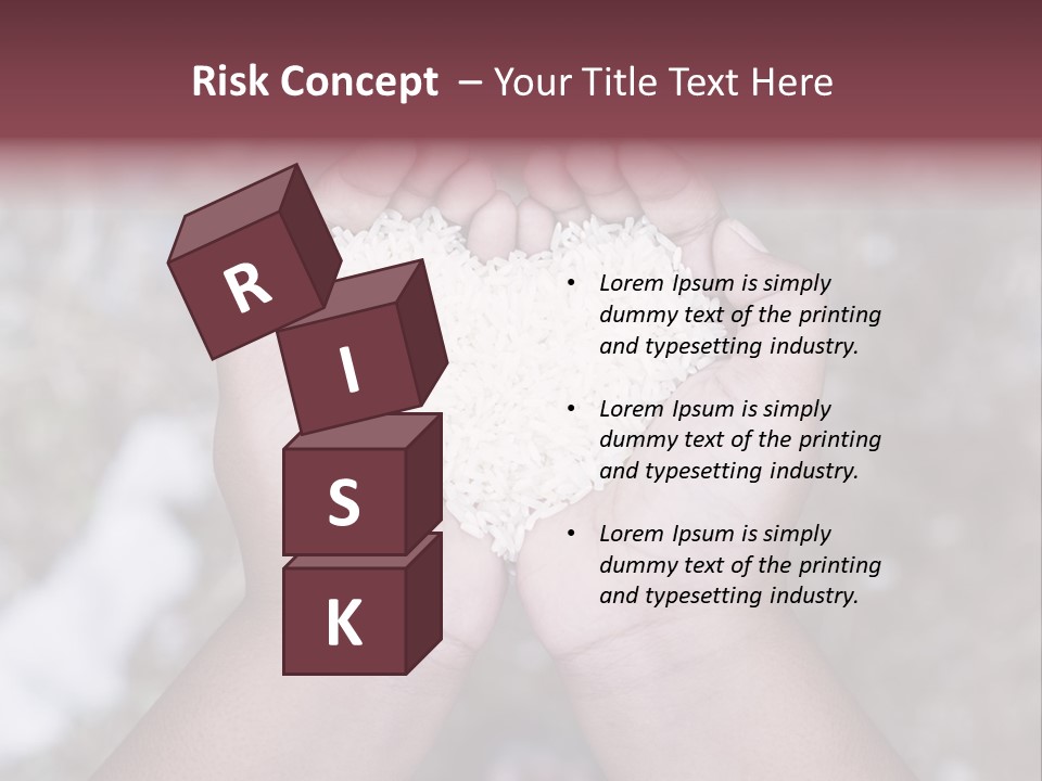 Rice Neglected Survive PowerPoint Template