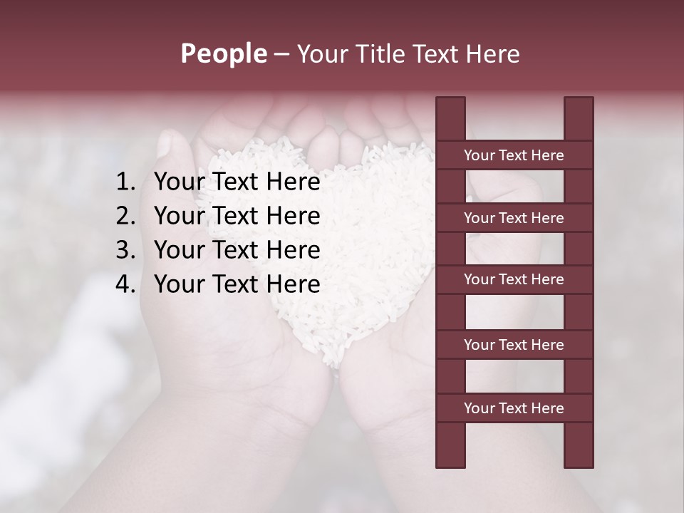 Rice Neglected Survive PowerPoint Template