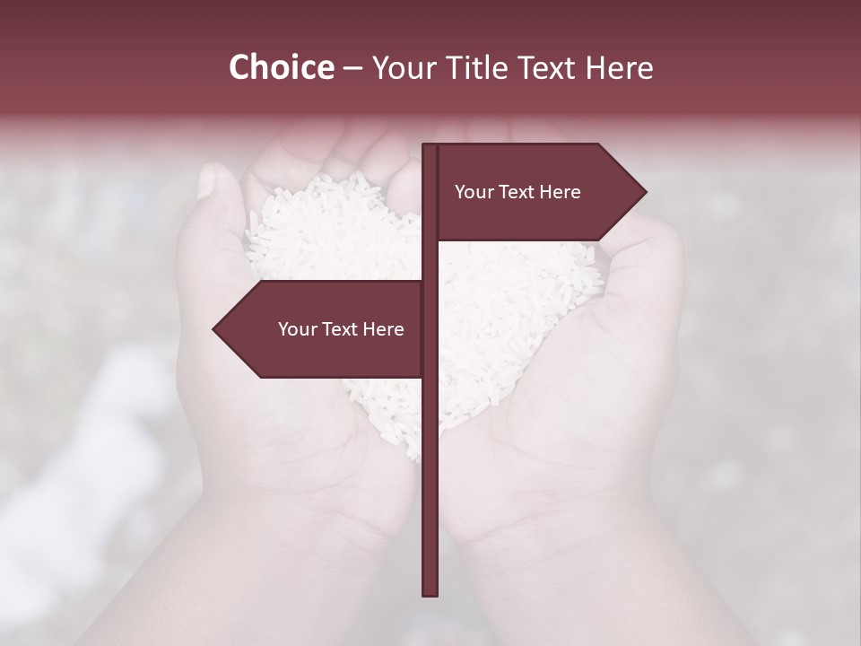 Rice Neglected Survive PowerPoint Template