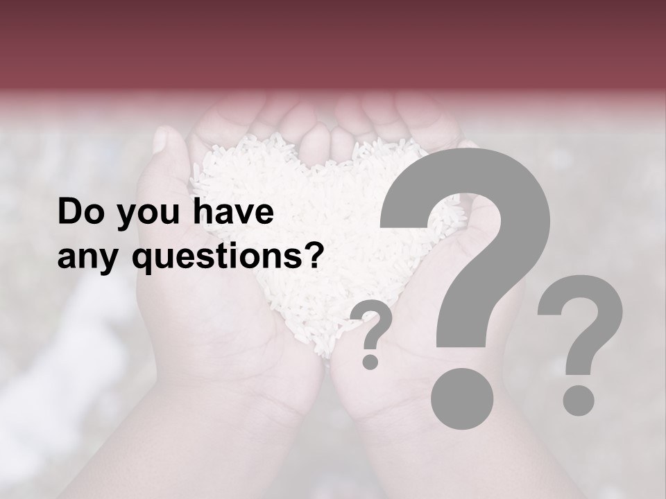 Rice Neglected Survive PowerPoint Template