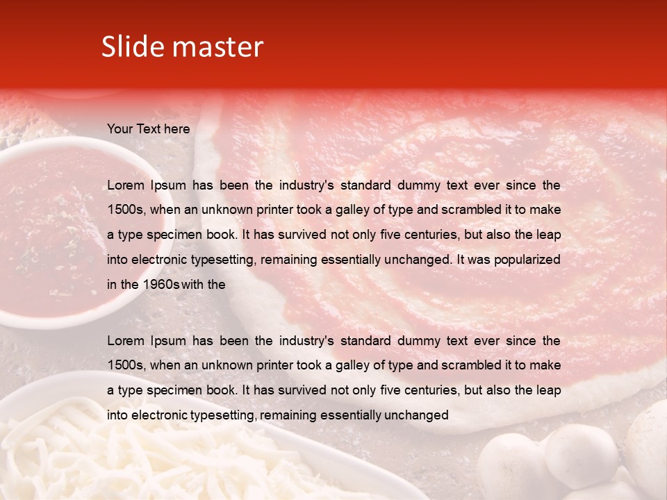 Food Cuisine Wooden PowerPoint Template