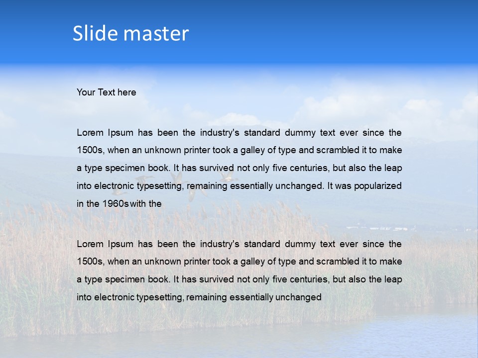 Sky Flock Teamwork PowerPoint Template