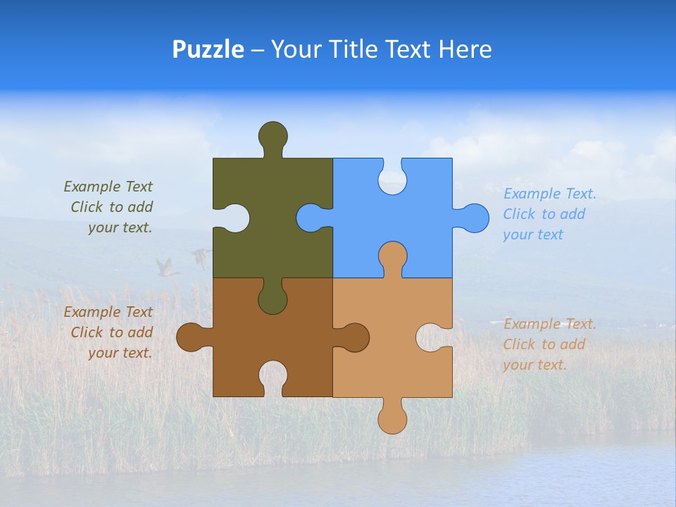 Sky Flock Teamwork PowerPoint Template