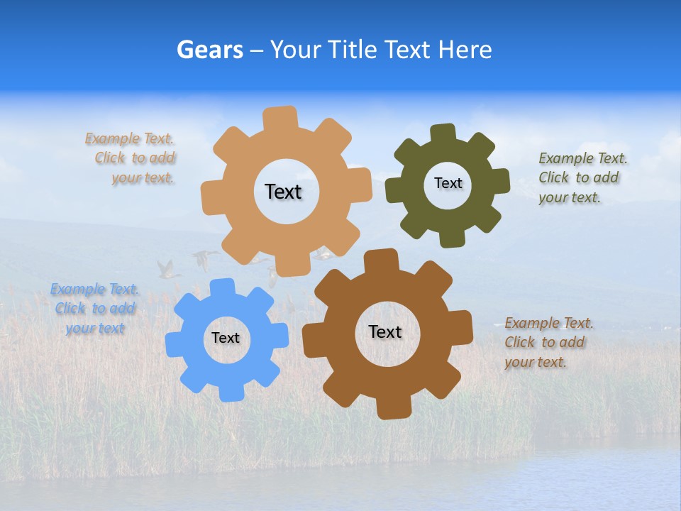 Sky Flock Teamwork PowerPoint Template