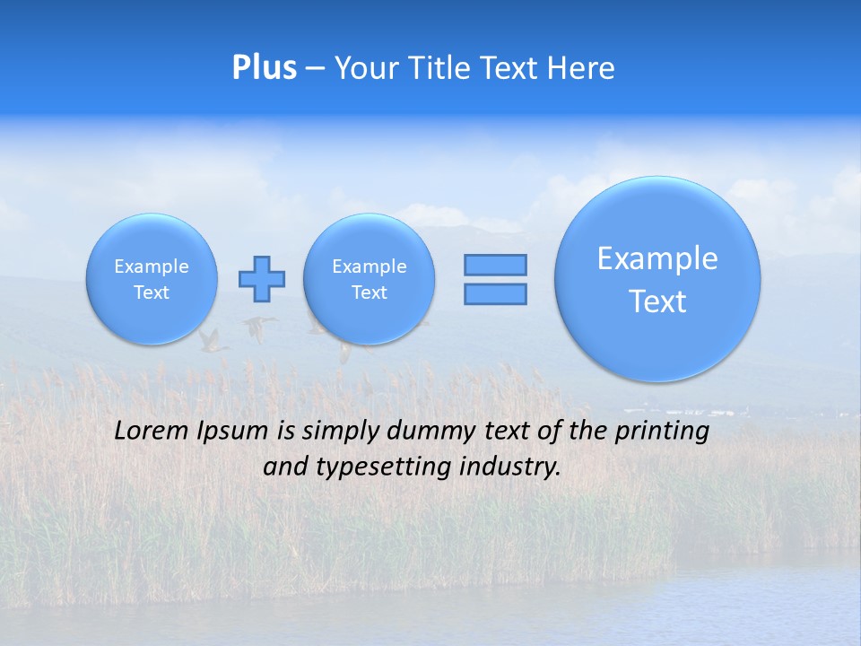 Sky Flock Teamwork PowerPoint Template