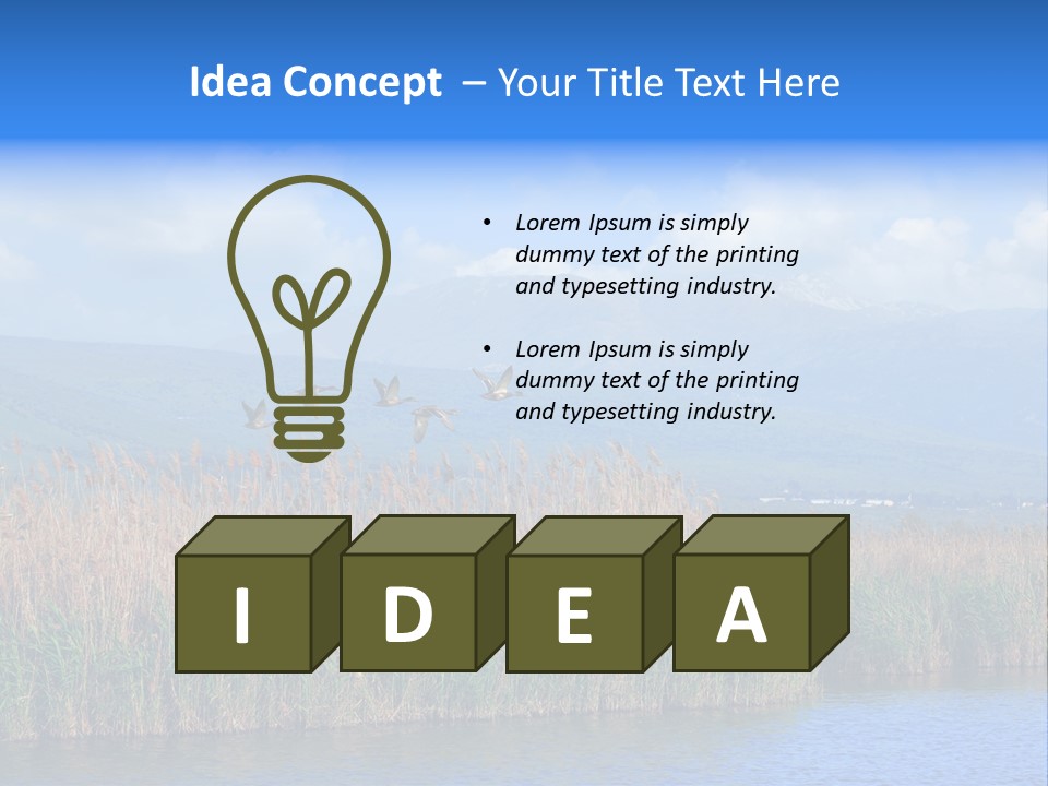 Sky Flock Teamwork PowerPoint Template