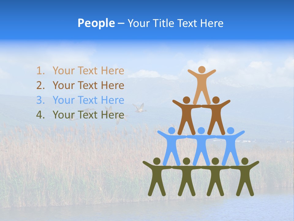 Sky Flock Teamwork PowerPoint Template