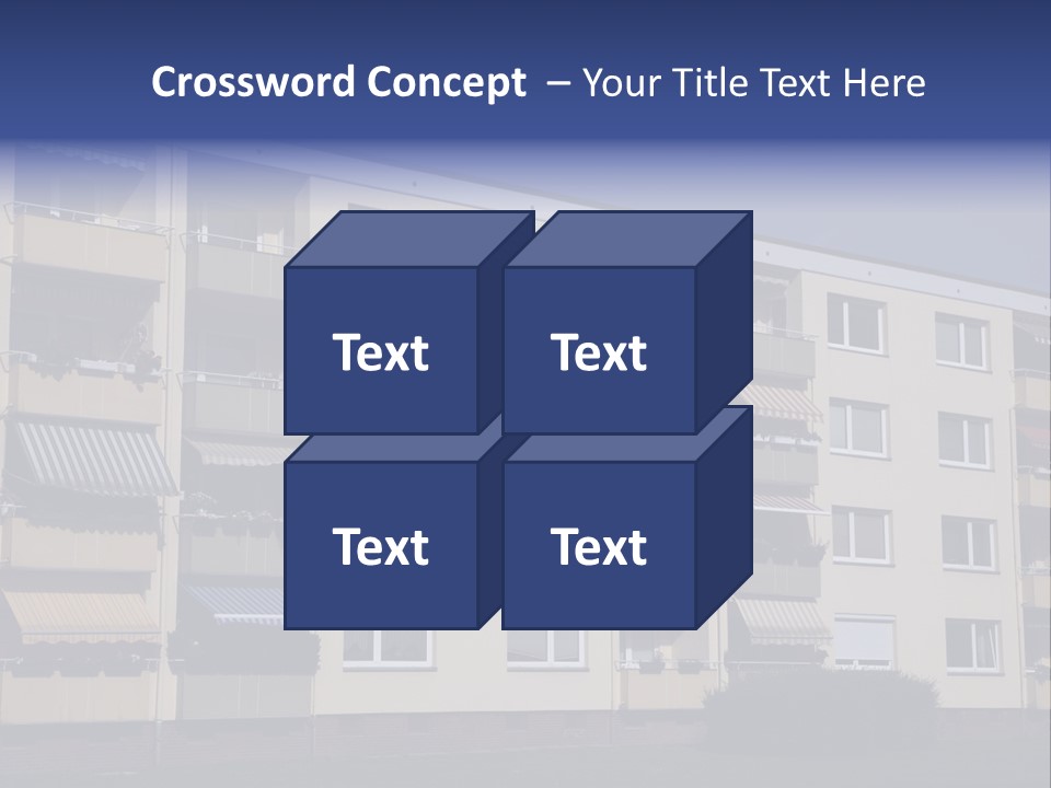 Housing Brick Exterior PowerPoint Template