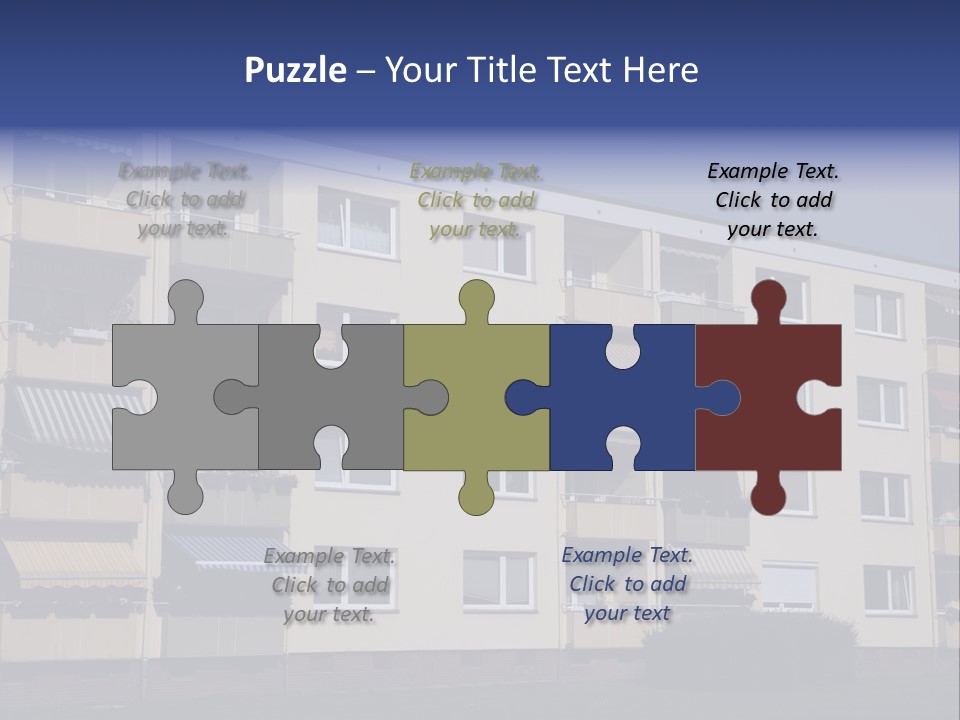 Housing Brick Exterior PowerPoint Template