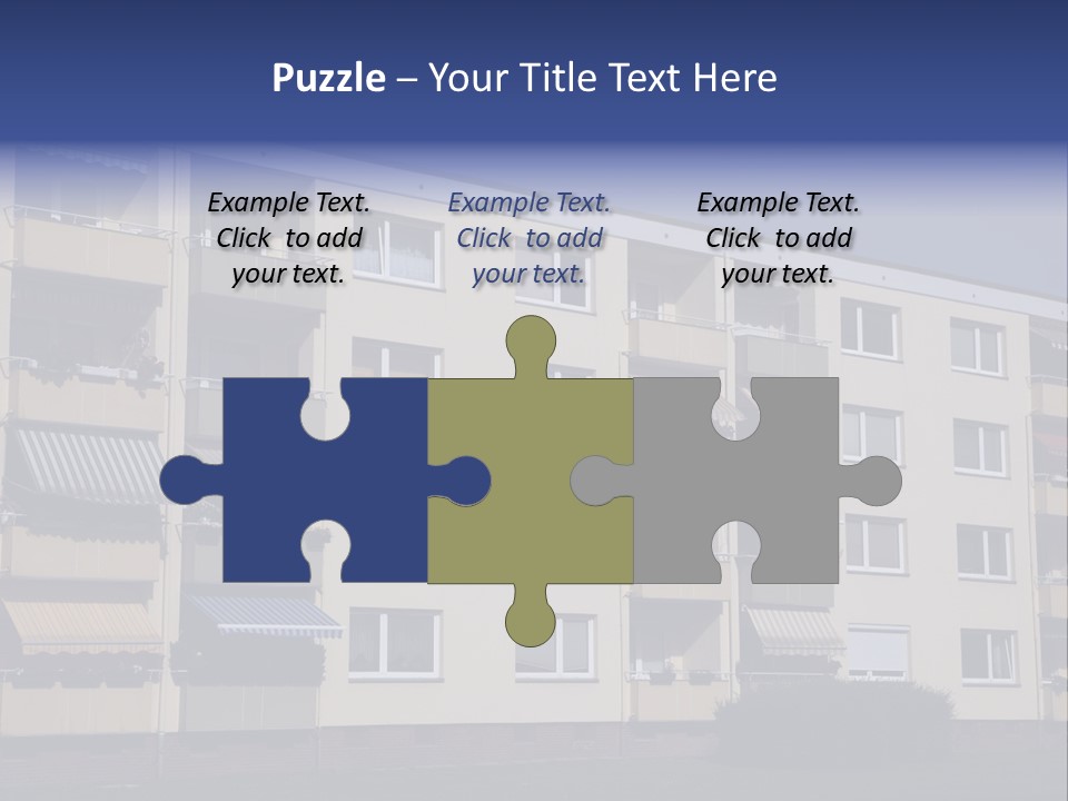 Housing Brick Exterior PowerPoint Template