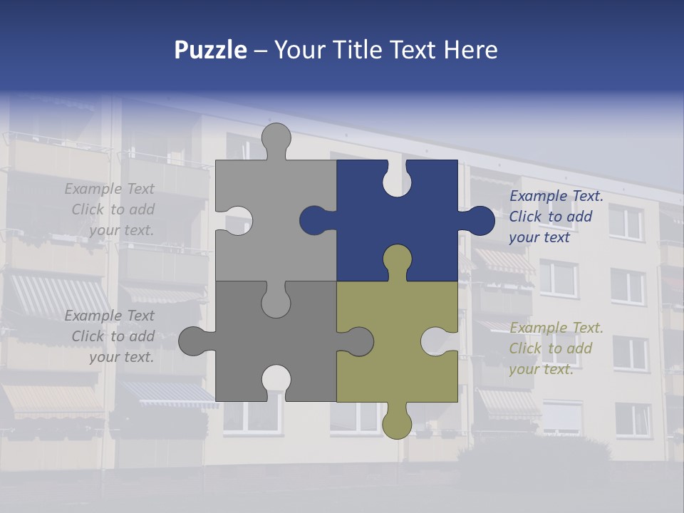 Housing Brick Exterior PowerPoint Template
