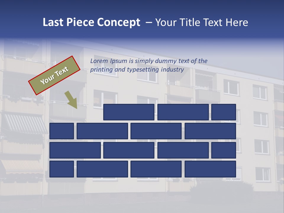 Housing Brick Exterior PowerPoint Template