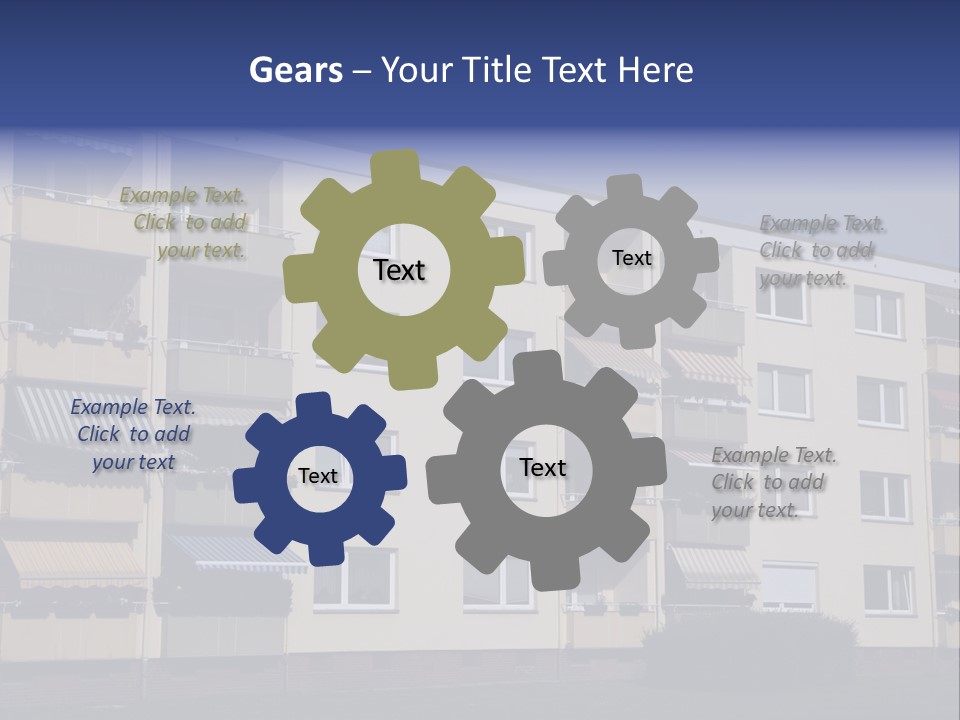 Housing Brick Exterior PowerPoint Template