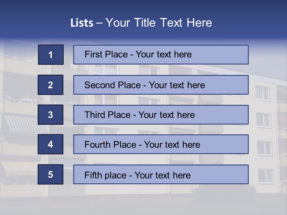 Housing Brick Exterior PowerPoint Template